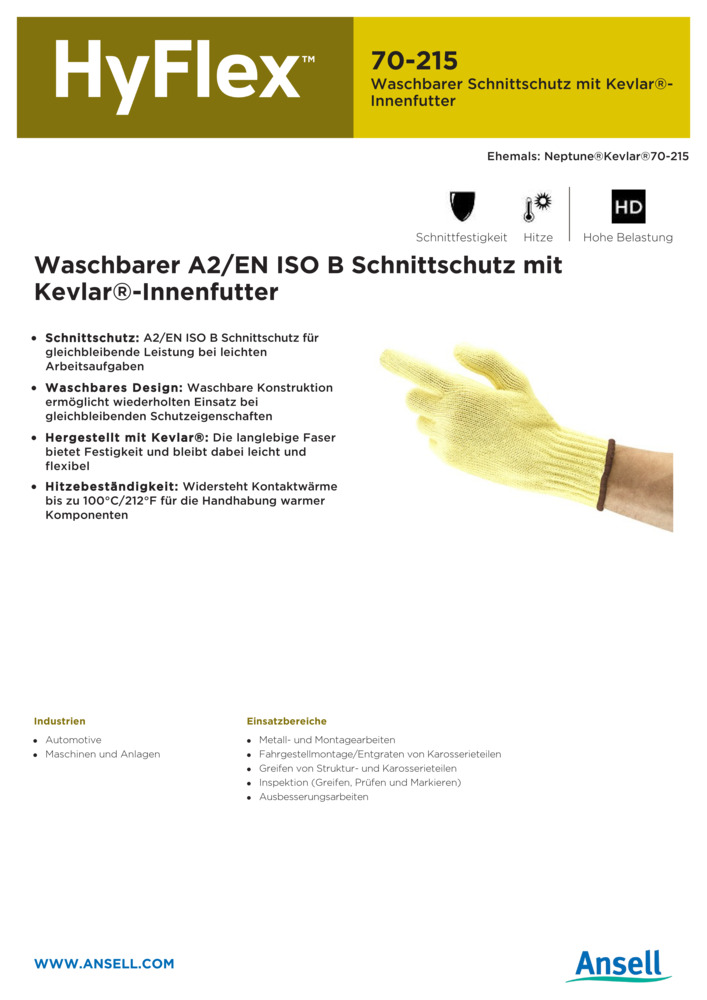 Datenblatt Zertifikat