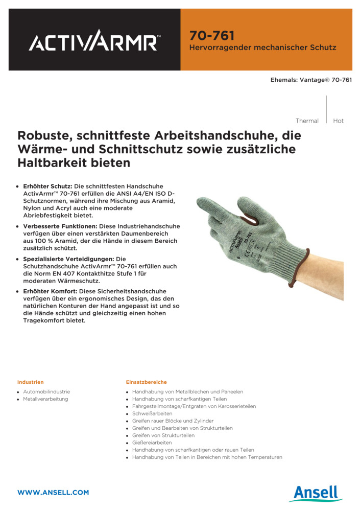 Datenblatt Zertifikat