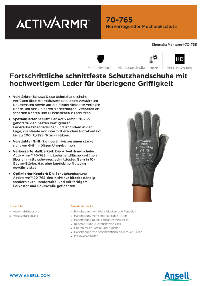Datenblatt Zertifikat