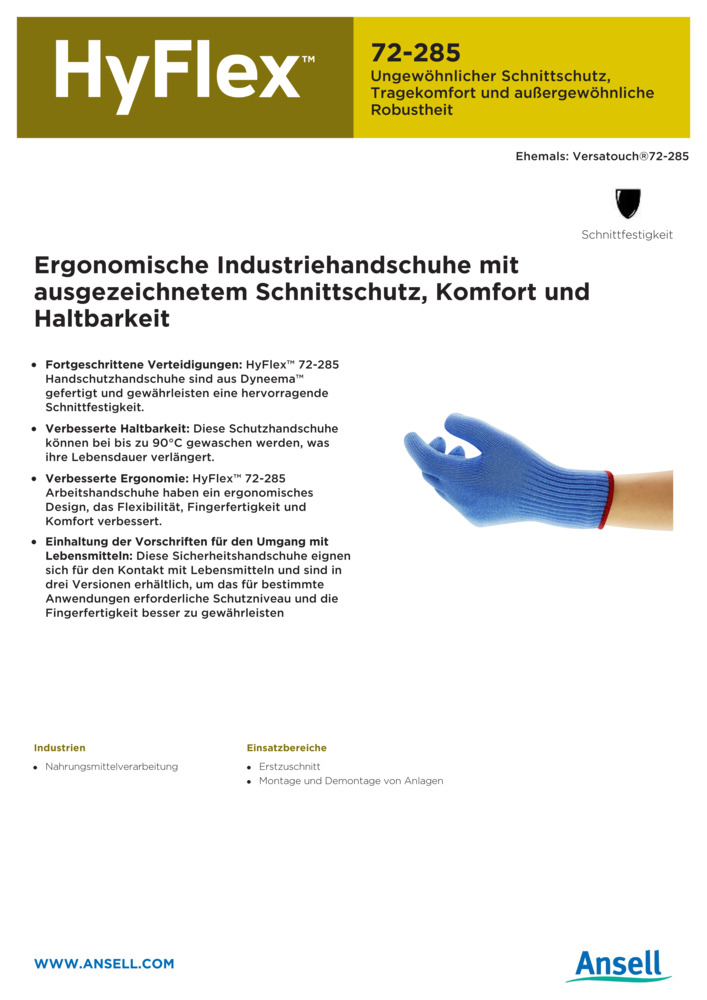 Datenblatt Zertifikat