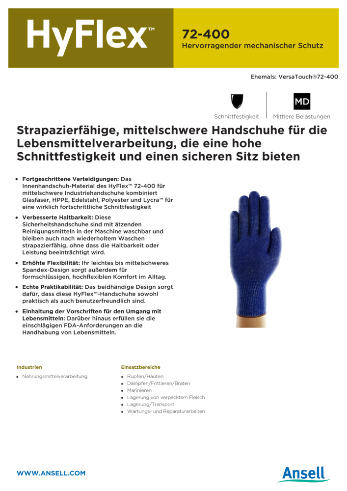 Datenblatt Zertifikat