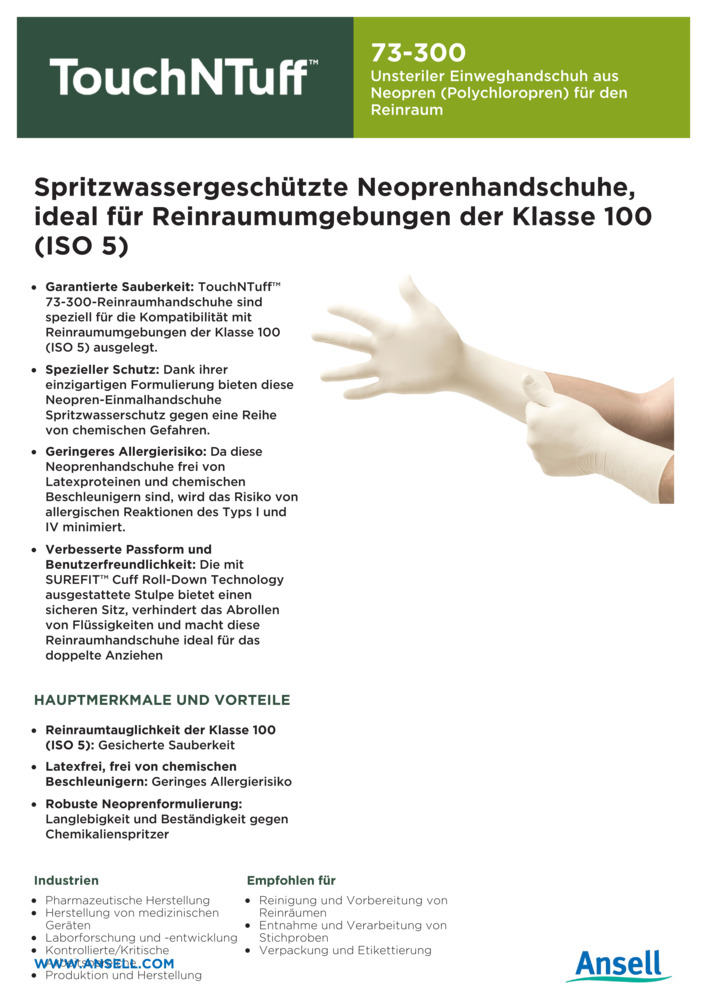 Datenblatt Zertifikat