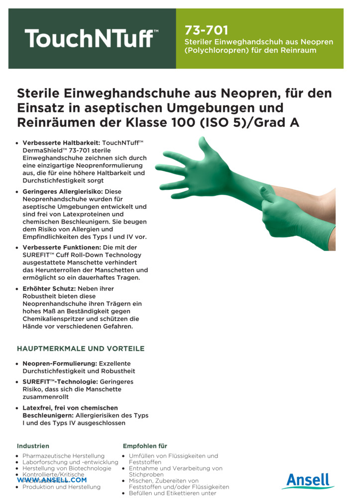 Datenblatt Zertifikat