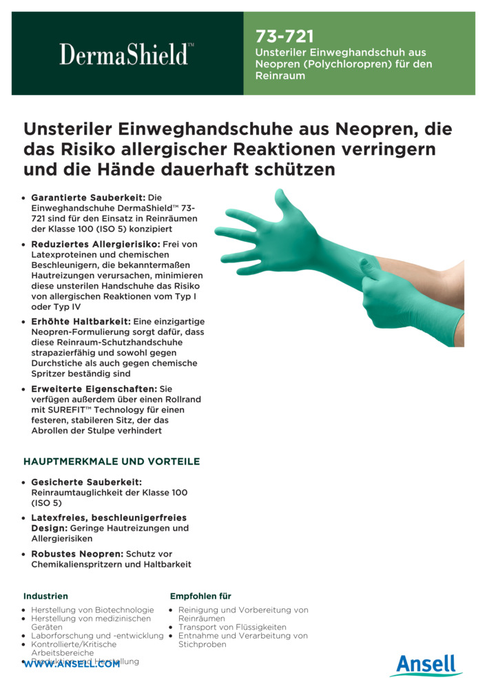 Datenblatt Zertifikat