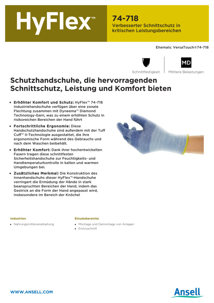Datenblatt Zertifikat