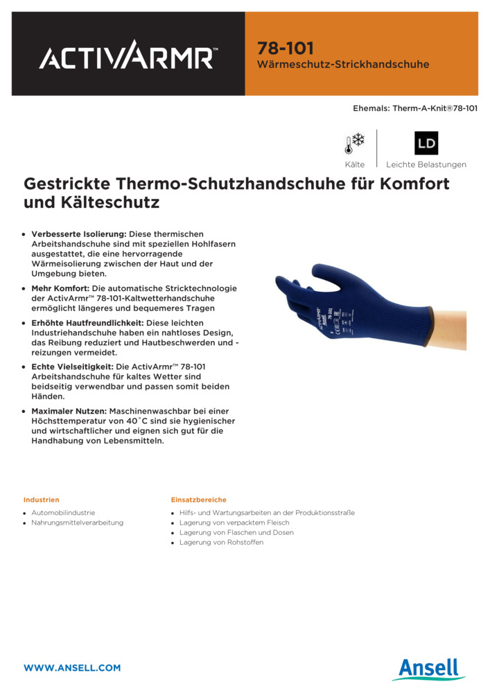 Datenblatt Zertifikat