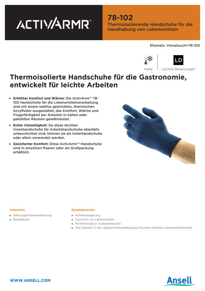 Datenblatt Zertifikat