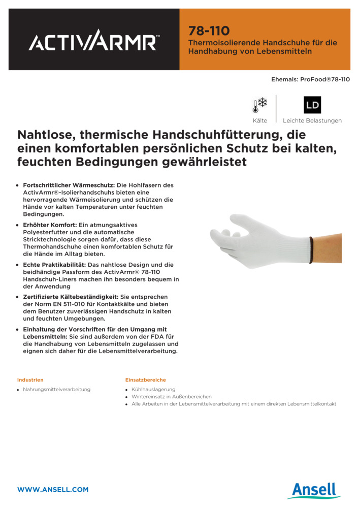 Datenblatt Zertifikat