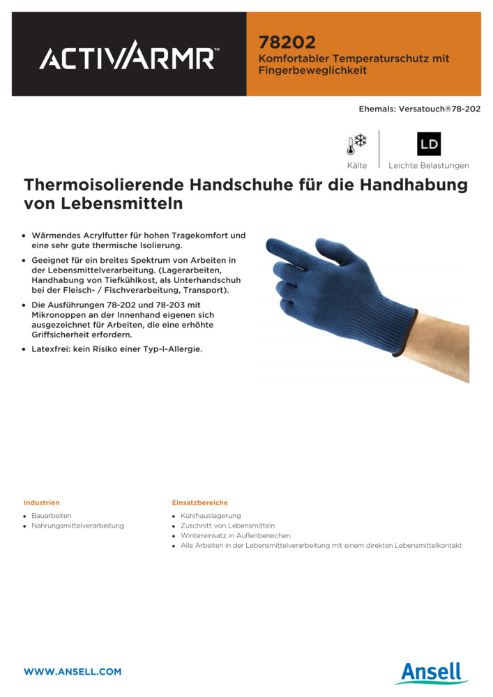 Datenblatt Zertifikat