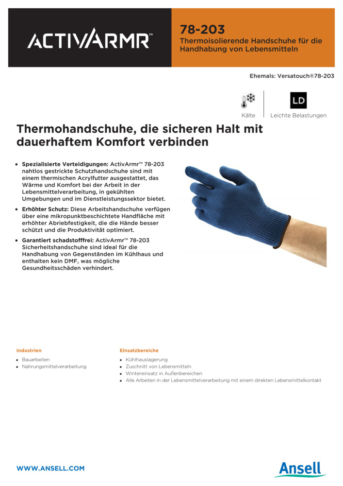 Datenblatt Zertifikat