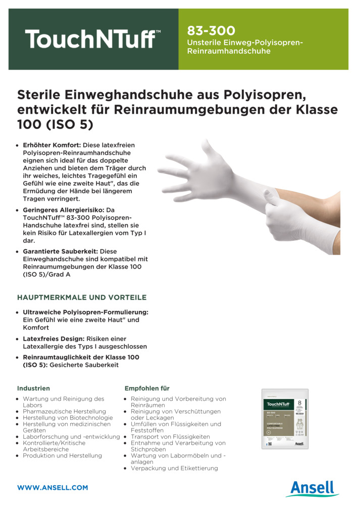 Datenblatt Zertifikat