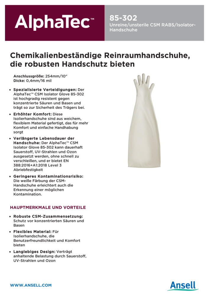 Datenblatt Zertifikat