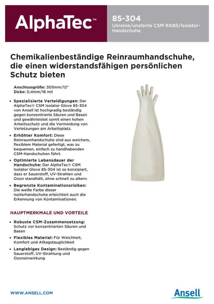 Datenblatt Zertifikat