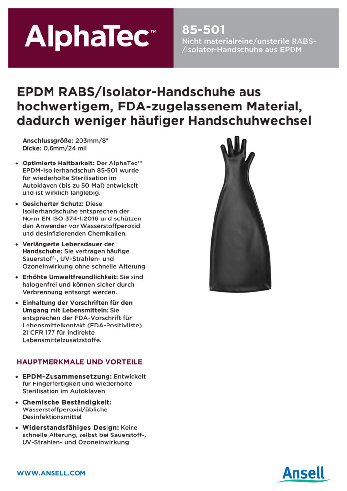 Datenblatt Zertifikat