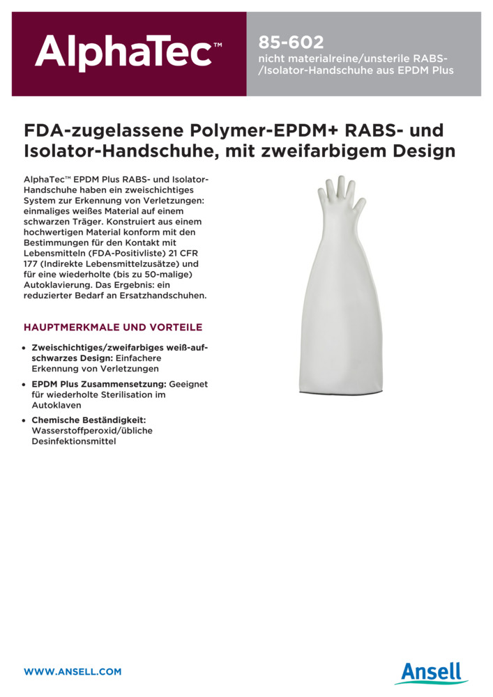 Datenblatt Zertifikat
