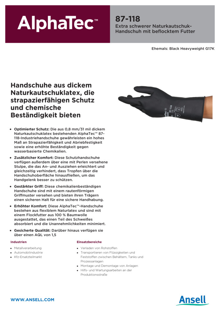 Datenblatt Zertifikat