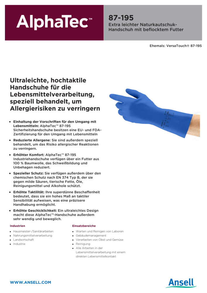 Datenblatt Zertifikat