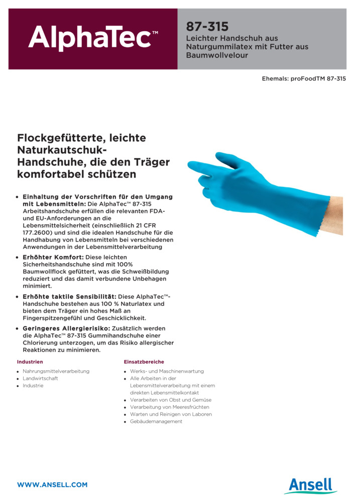 Datenblatt Zertifikat