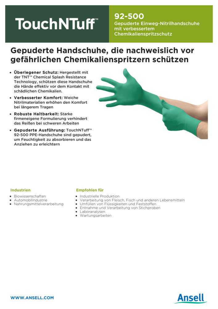 Datenblatt Zertifikat