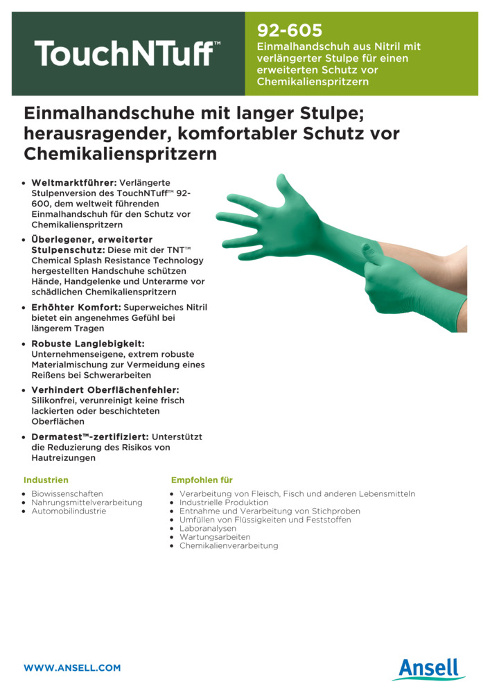 Datenblatt Zertifikat
