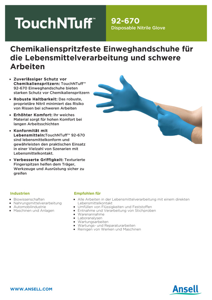 Datenblatt Zertifikat