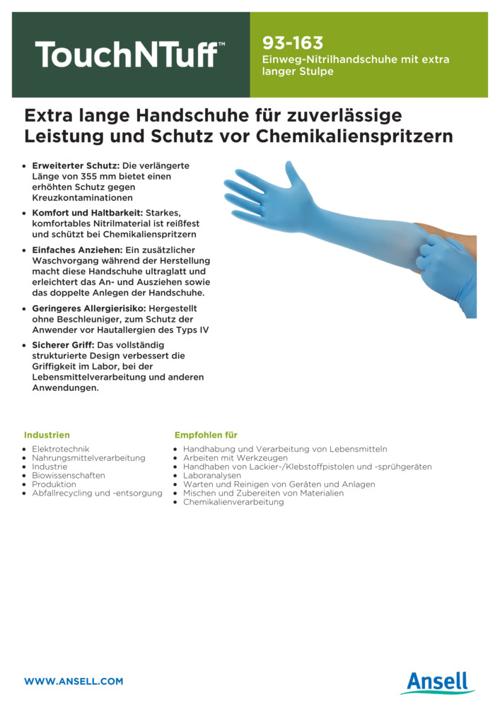 Datenblatt Zertifikat