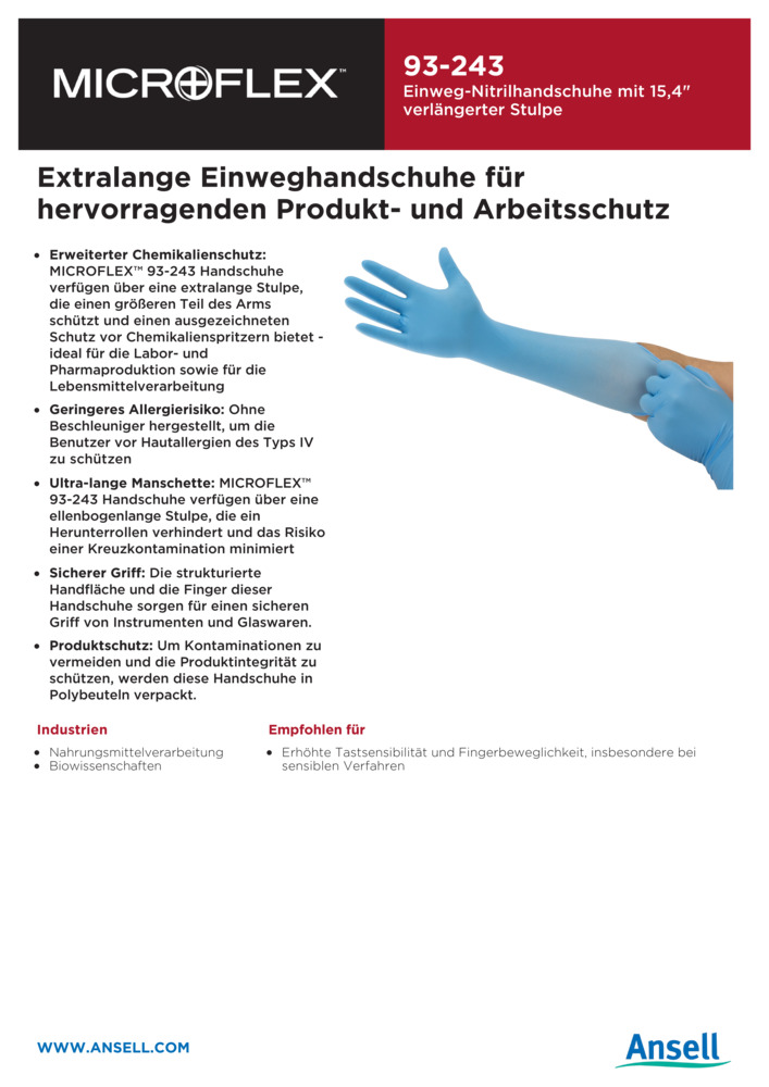 Datenblatt Zertifikat