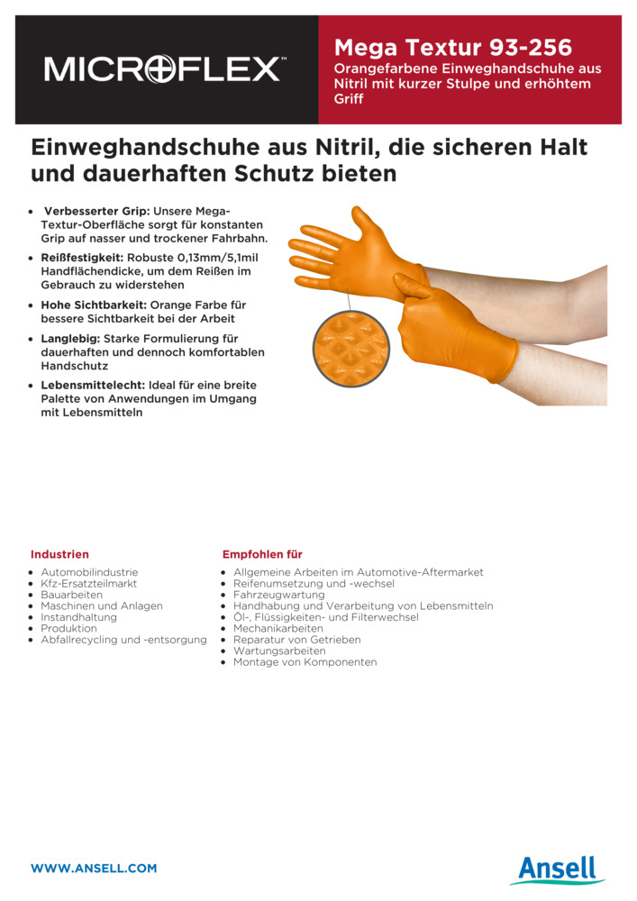 Datenblatt Zertifikat