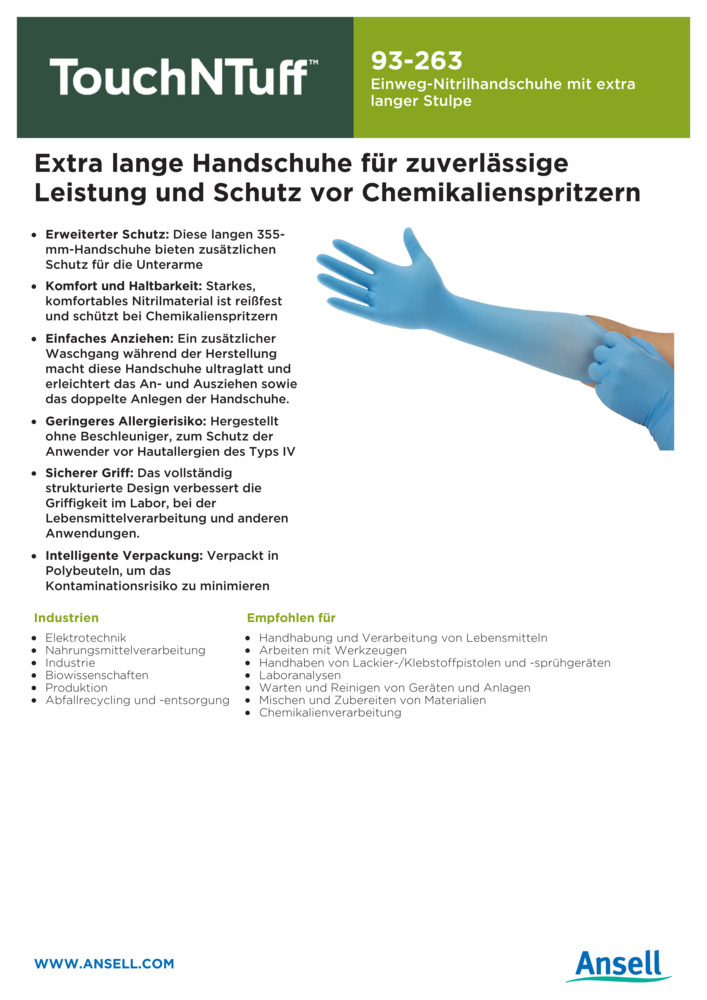Datenblatt Zertifikat