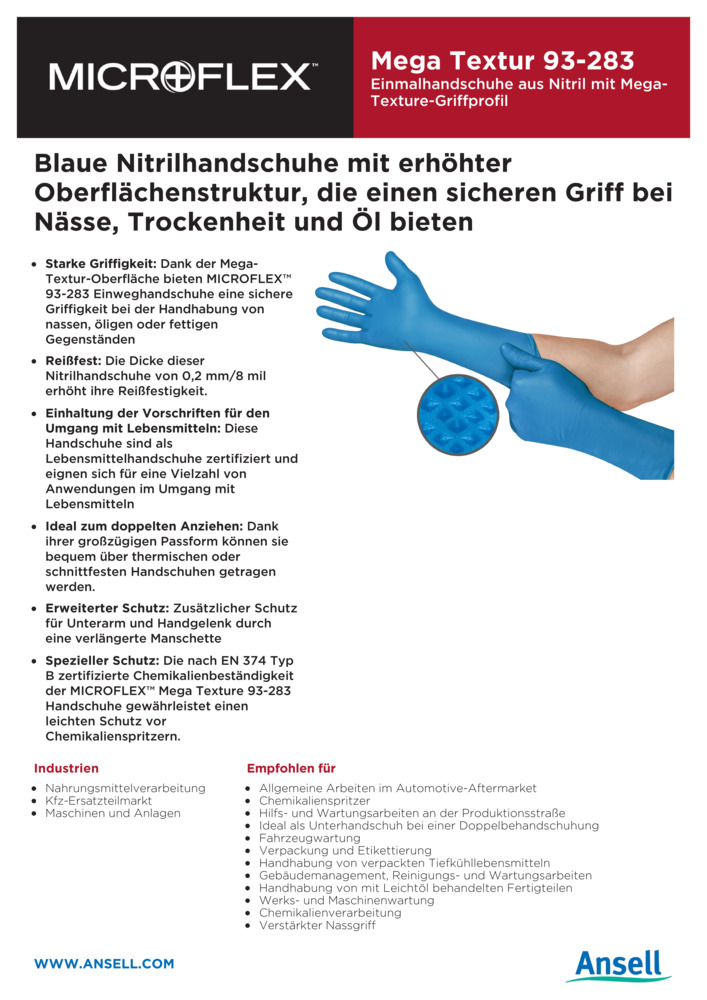 Datenblatt Zertifikat