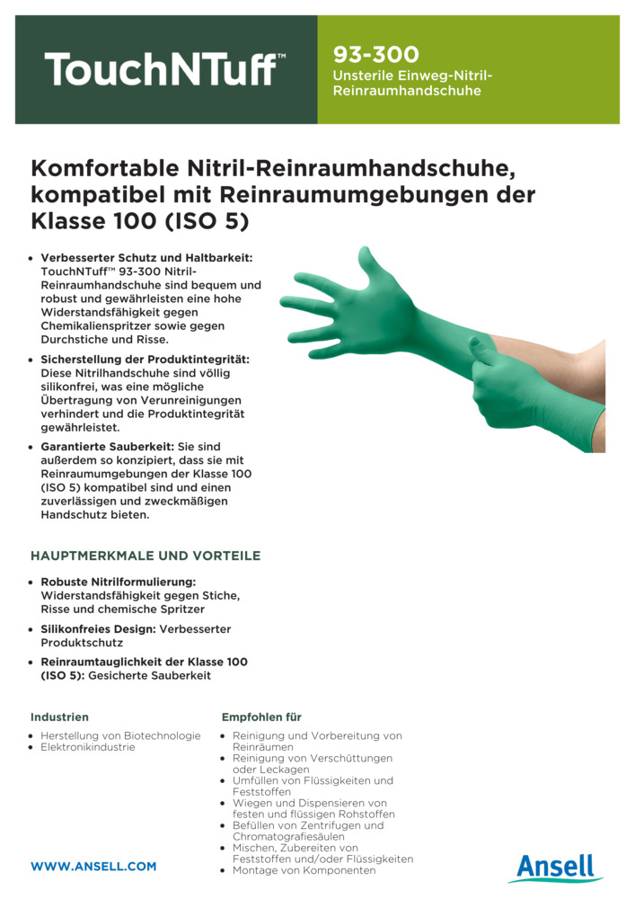 Datenblatt Zertifikat