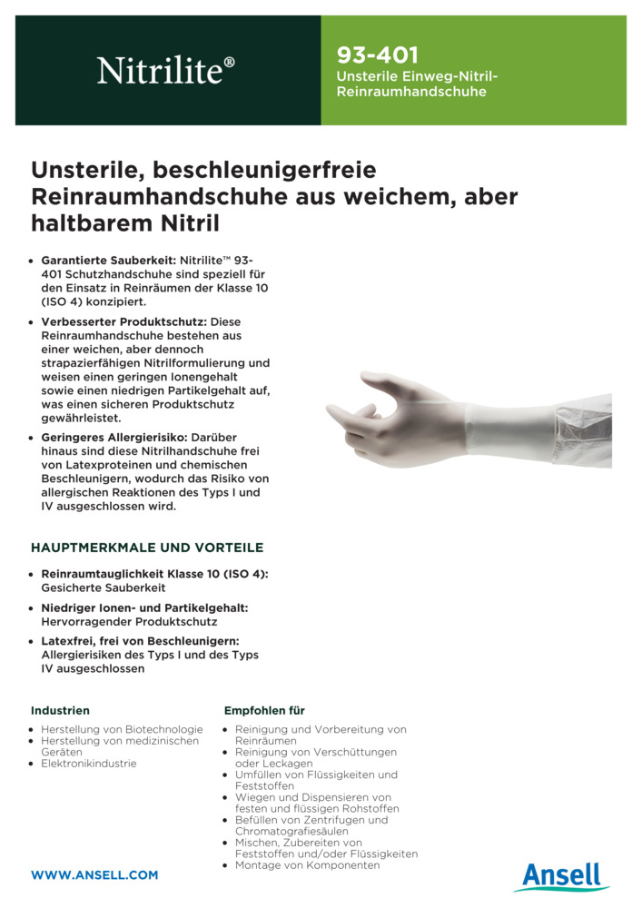 Datenblatt Zertifikat