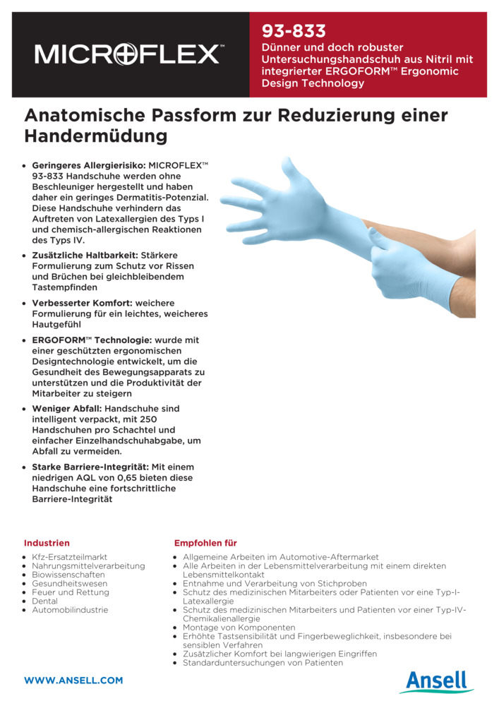 Datenblatt Zertifikat