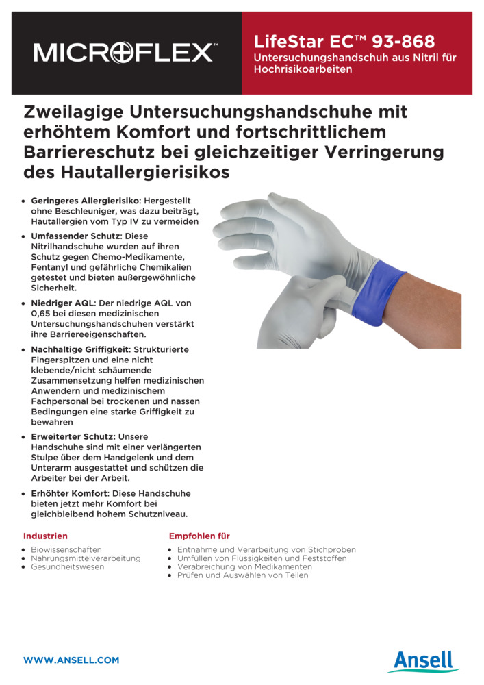 Datenblatt Zertifikat