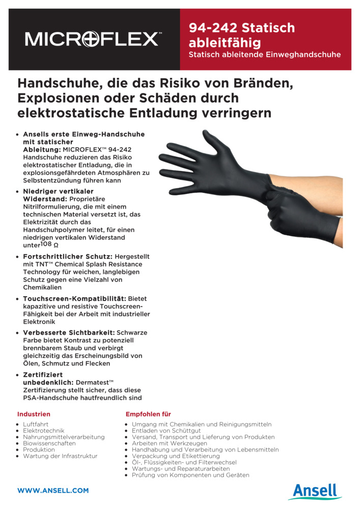 Datenblatt Zertifikat