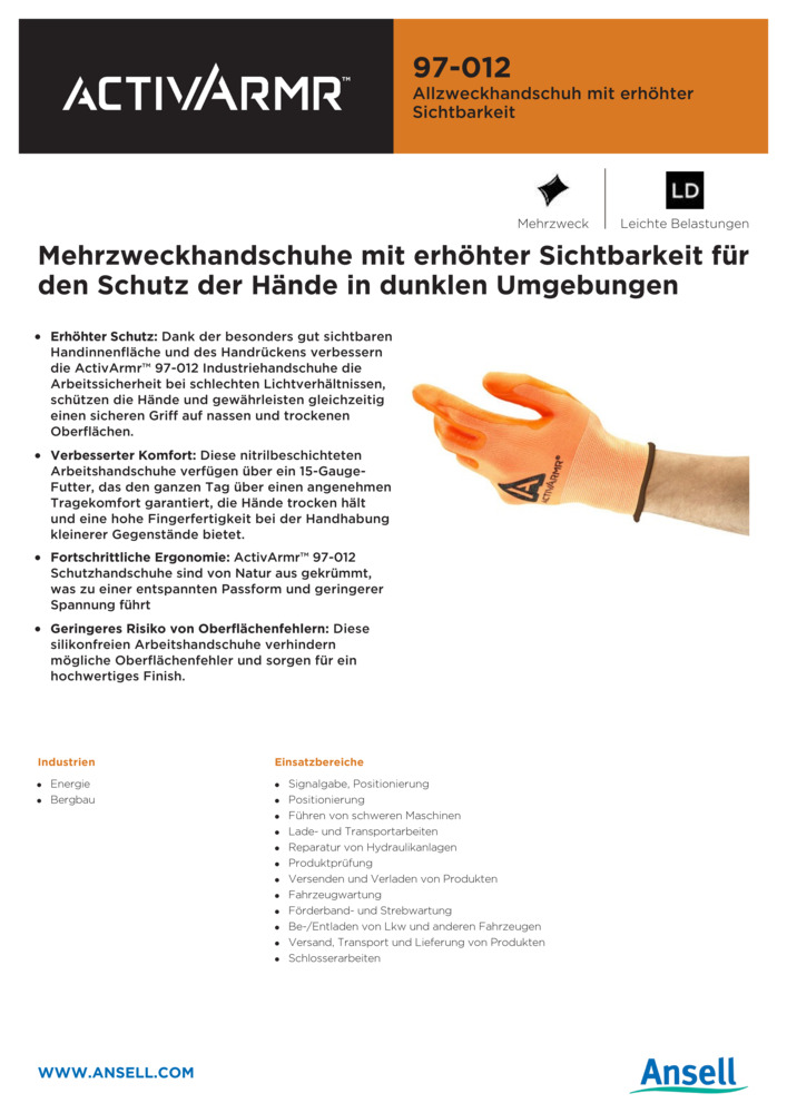 Datenblatt Zertifikat