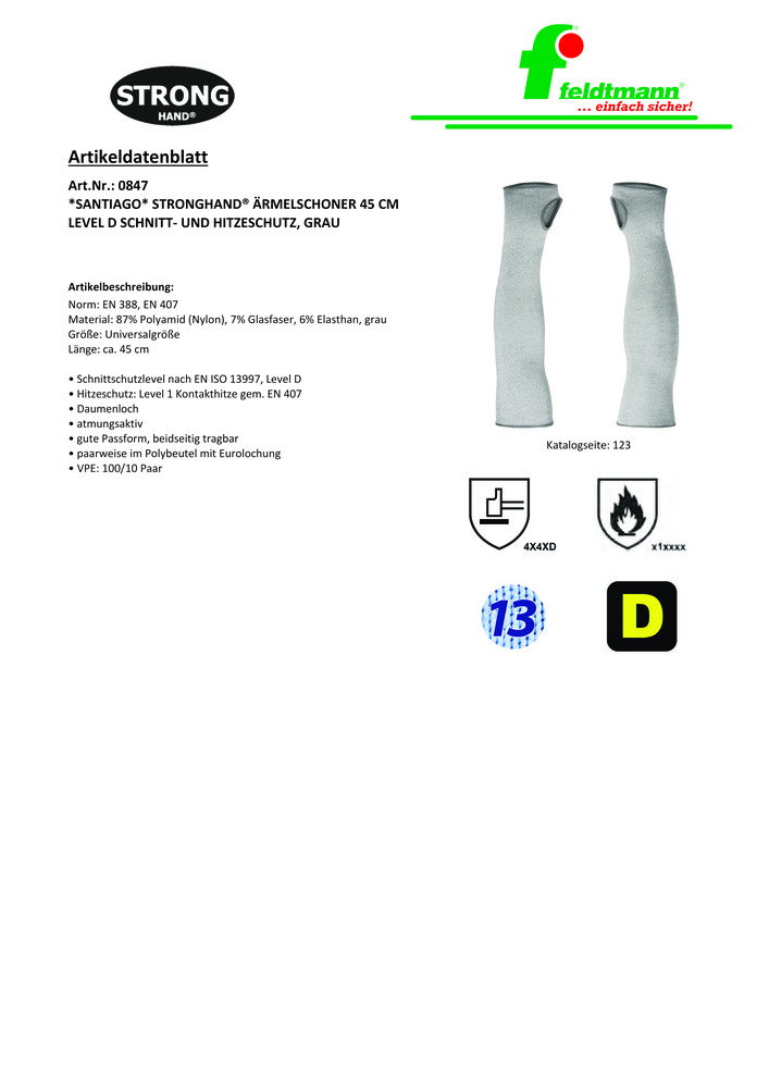 Datenblatt Zertifikat