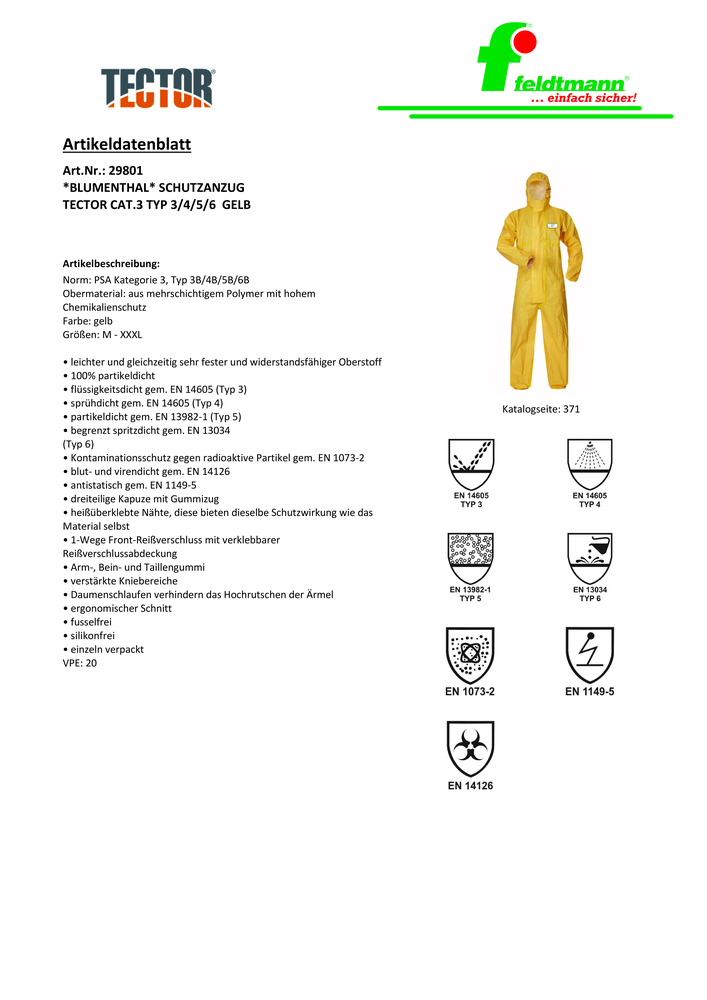 Datenblatt Zertifikat