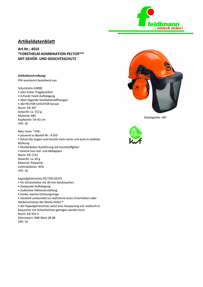 Datenblatt Zertifikat