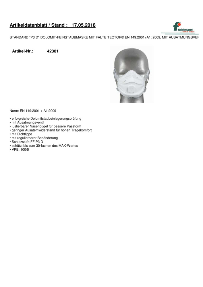 Datenblatt Zertifikat