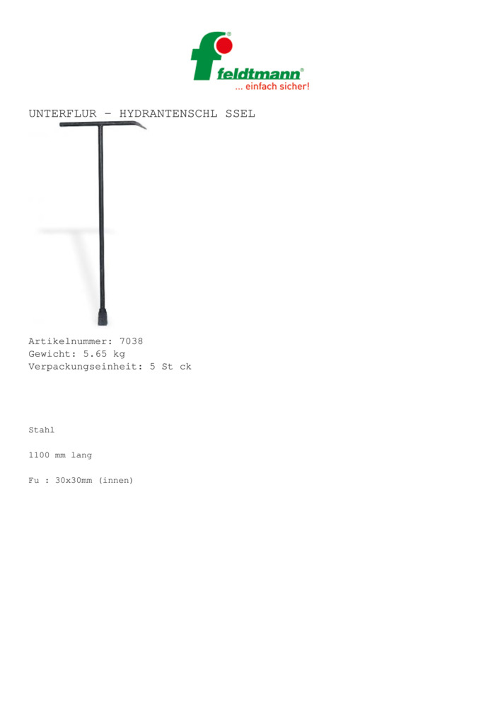 Datenblatt Zertifikat