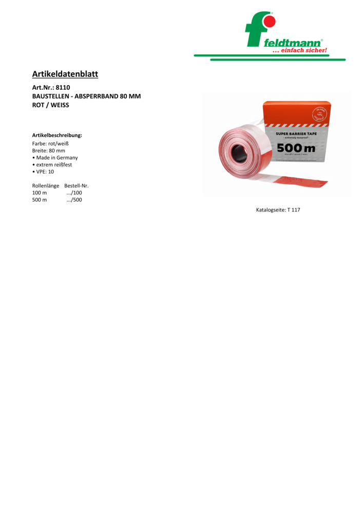 Datenblatt Zertifikat