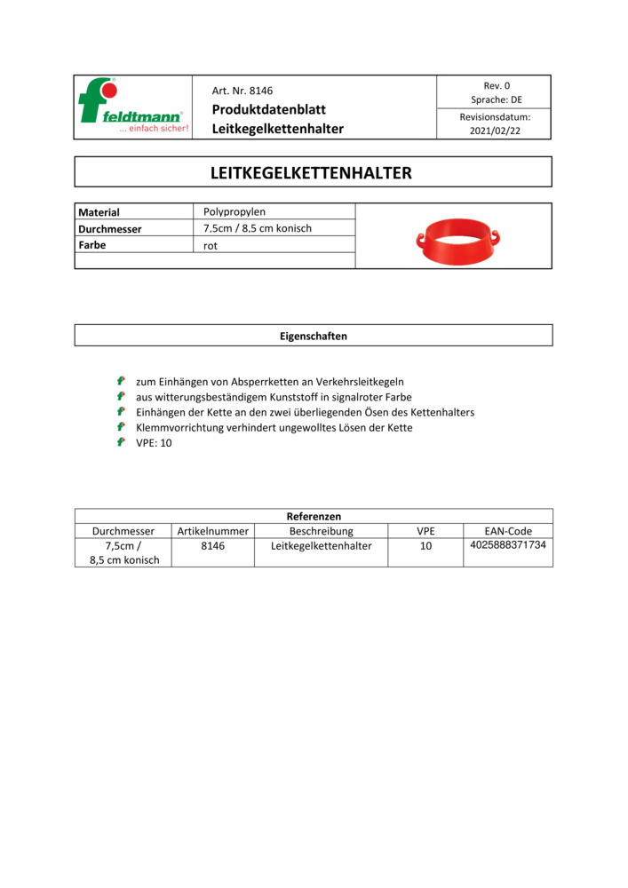 Datenblatt Zertifikat