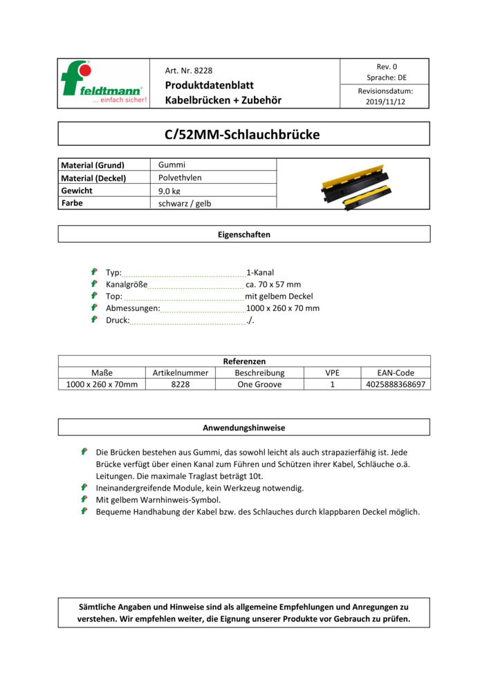 Datenblatt Zertifikat