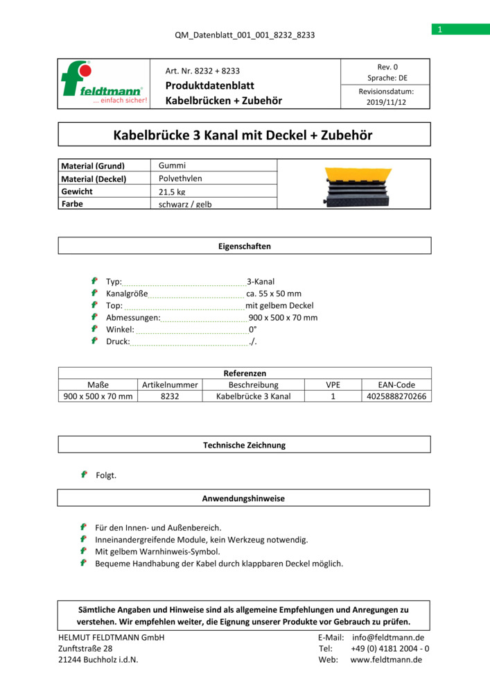 Datenblatt Zertifikat