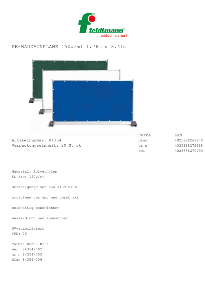 Datenblatt Zertifikat