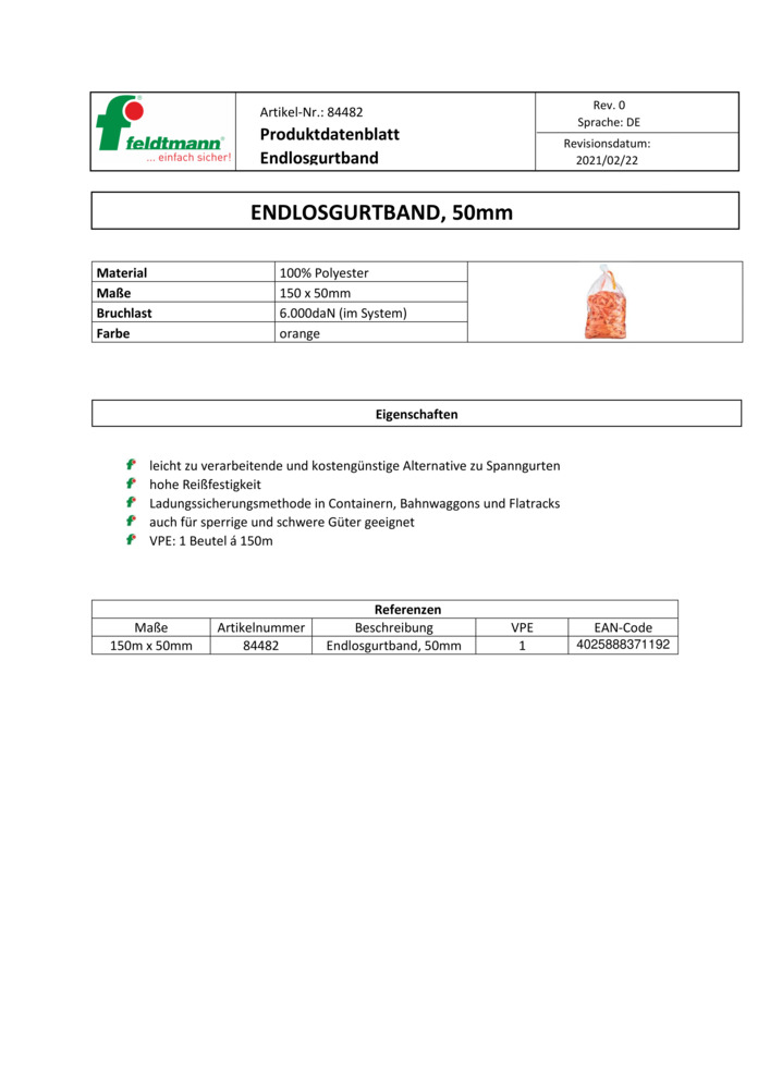 Datenblatt Zertifikat