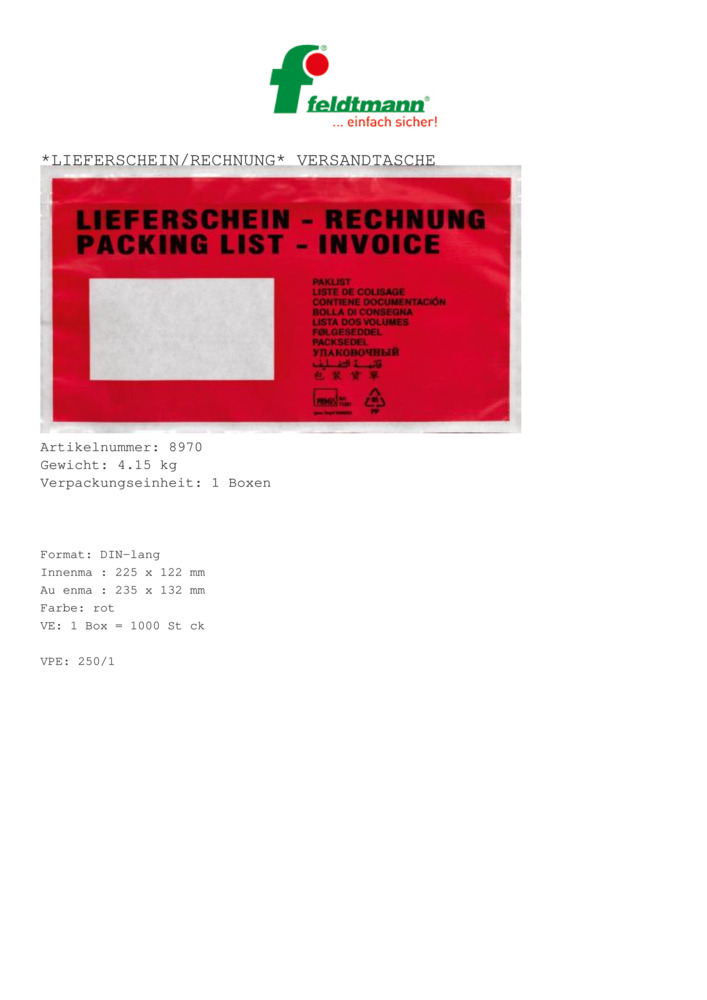 Datenblatt Zertifikat