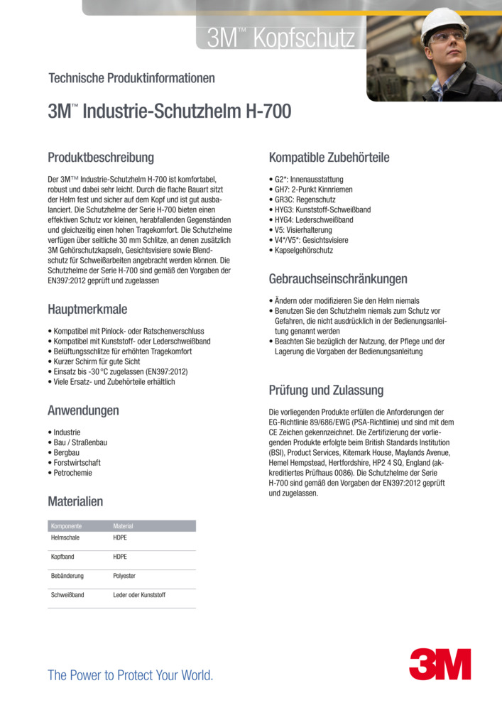 Datenblatt Zertifikat