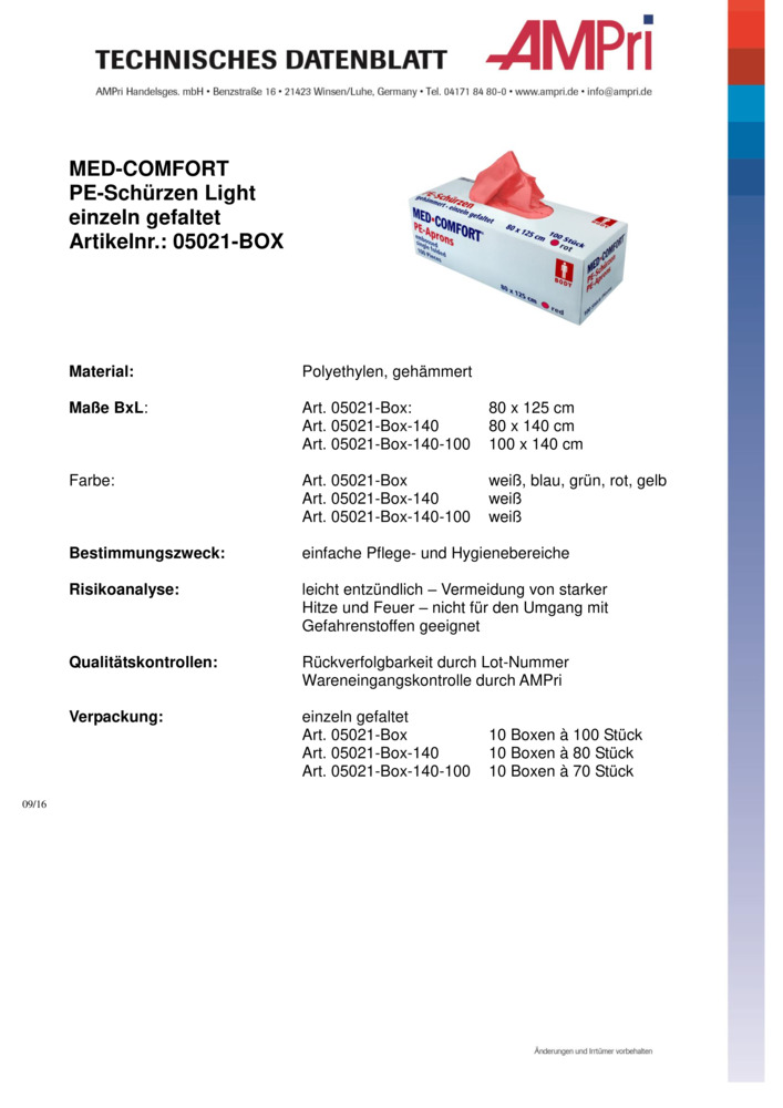 Datenblatt Zertifikat